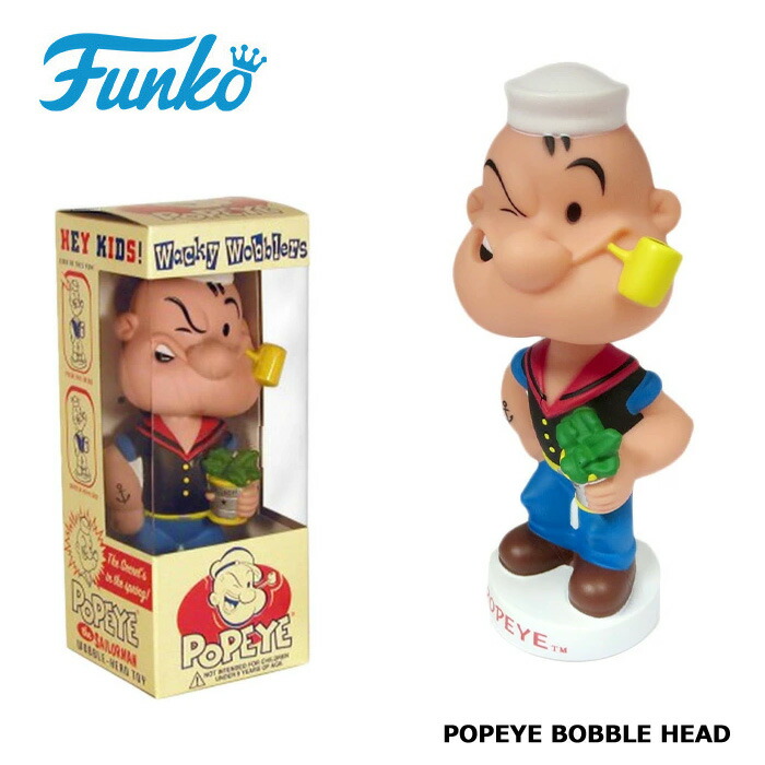 楽天市場】FUNKO ボビングヘッド ボブルヘッド ポパイ 人形 頭が揺れる