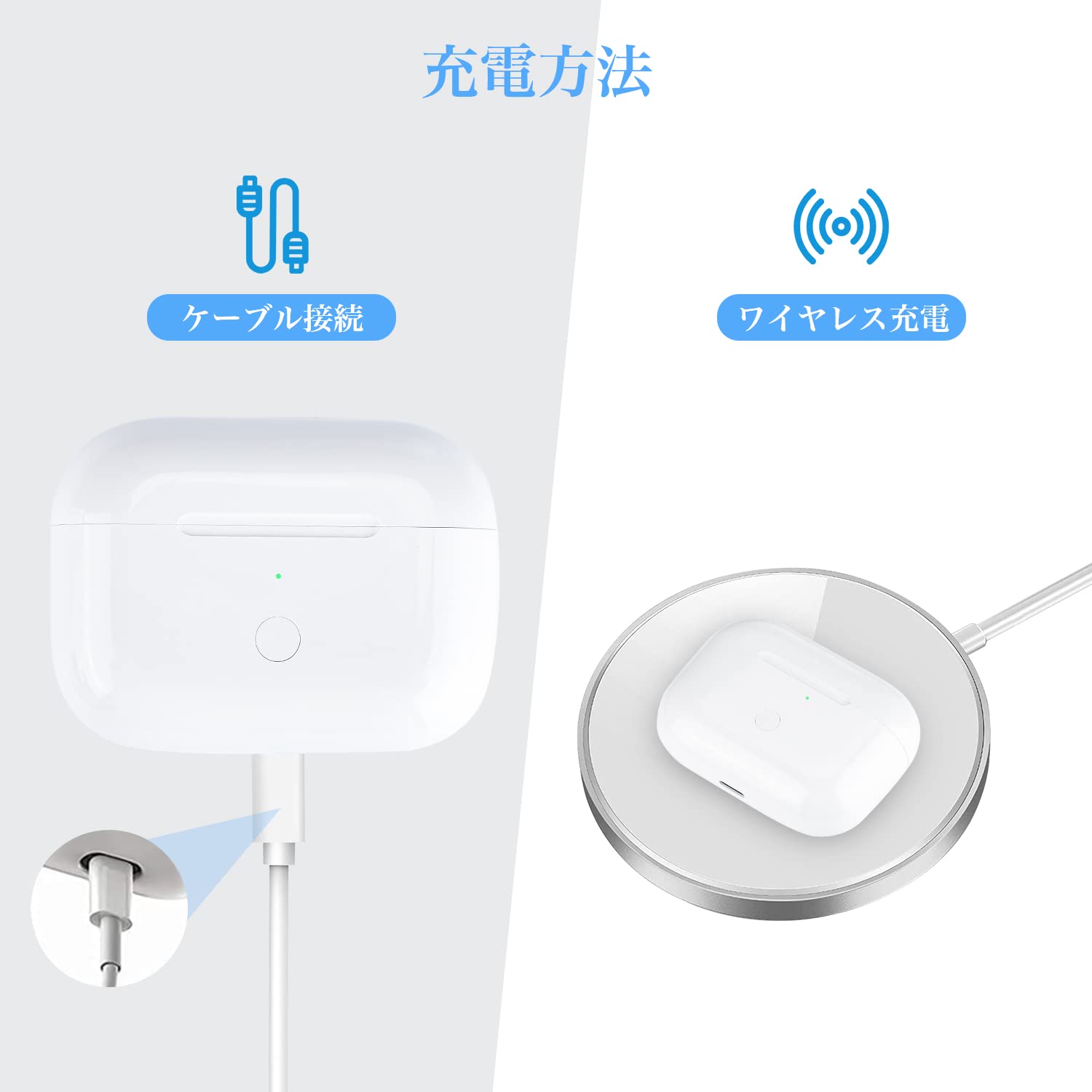 楽天市場】【送料無料】PIAQEIOZ 充電ケース Airpods Proとの互換性