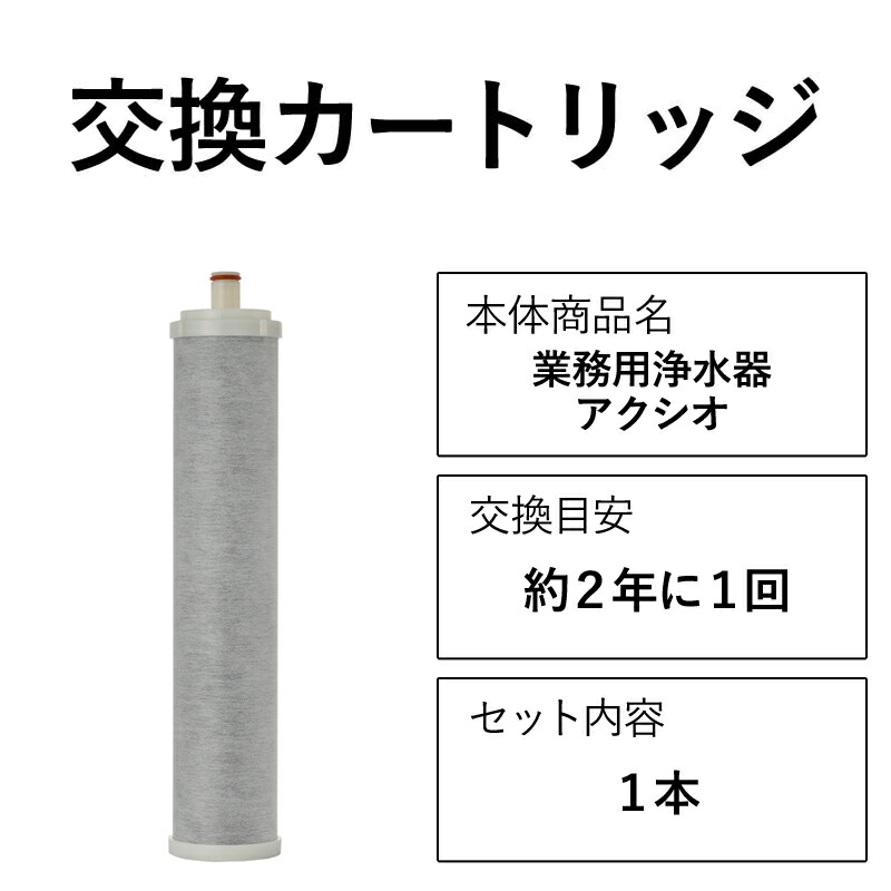 楽天市場】アクシオ 浄水器 専用 【交換カートリッジ】 ドリームバンク