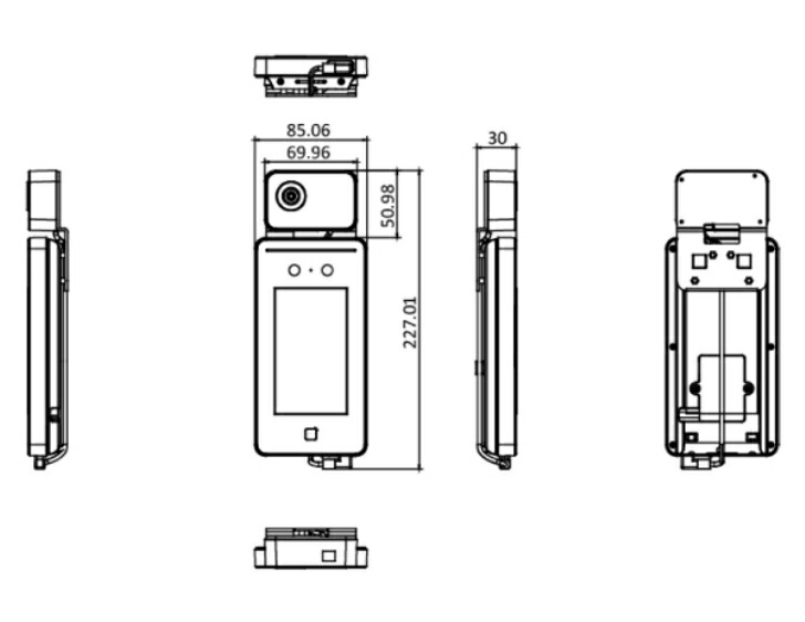 楽天市場】hikvision サーマルカメラ 7インチ DS-K1T341BMI-T