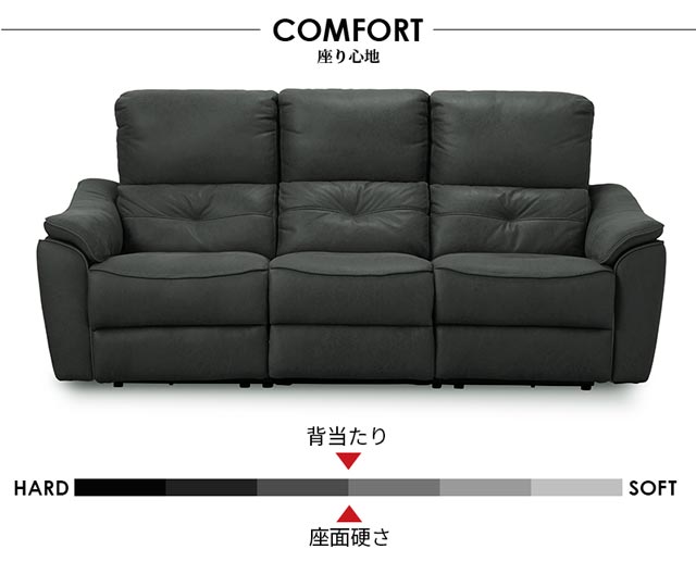 楽天市場】関家具 正規代理店 ソファ ソファー リクライニングソファ 3