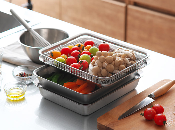 楽天市場】la base ラバーゼ ステンレス角プレート 21cm LB-013