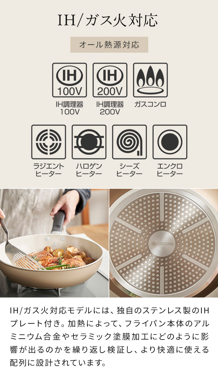 楽天市場】京セラ フライパン セラブリッドフライパン 【特典付き