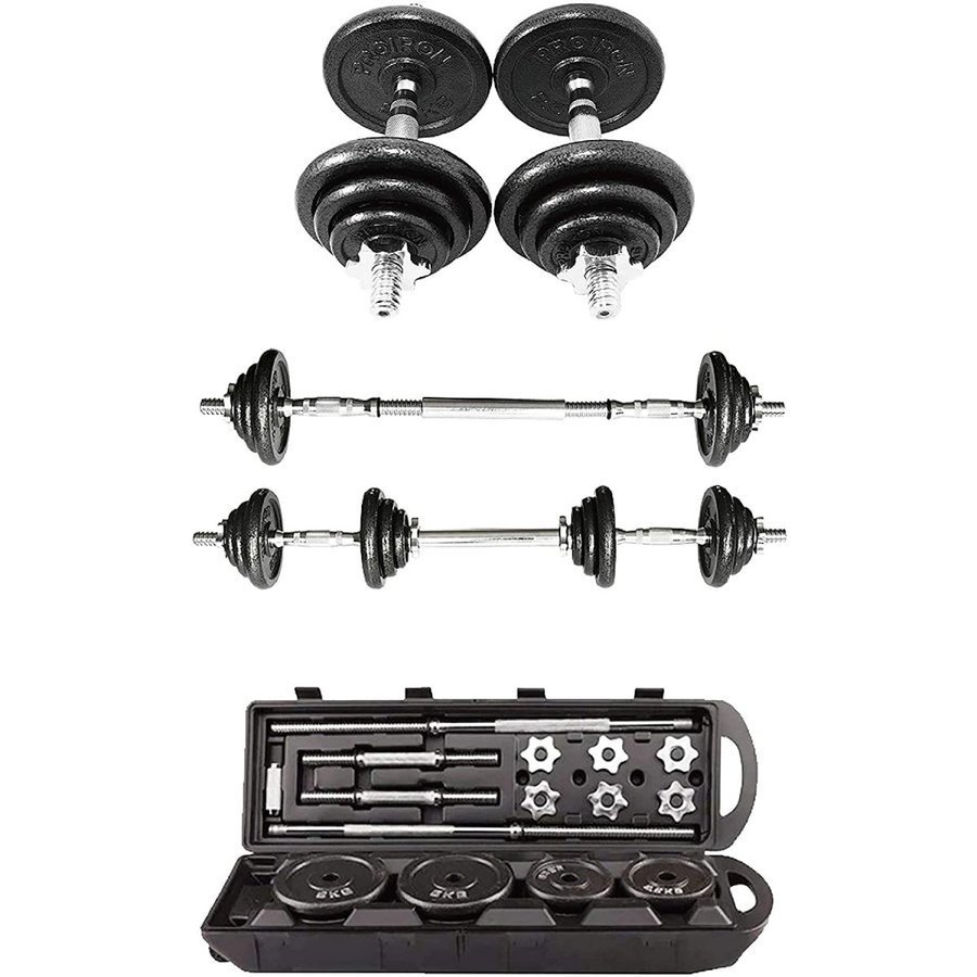 楽天市場】ダンベル 40kg バーベル 持ち運びケース付き 送料無料