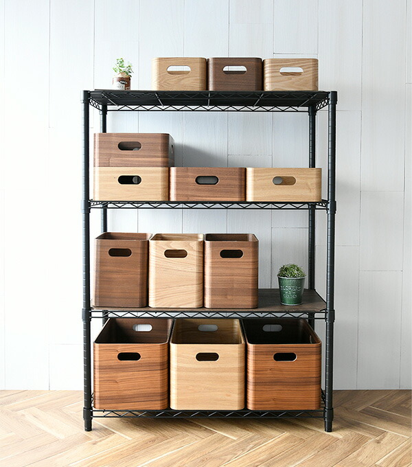 楽天市場】収納ボックス 木箱 レギュラー TSB-1 幅38 奥行26 高さ24