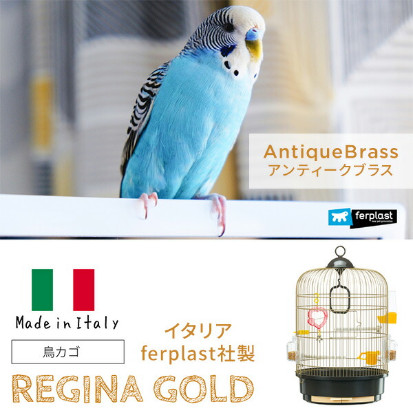 楽天市場】イタリア ferplast社製 レジーナ アンティークブラス 鳥かご