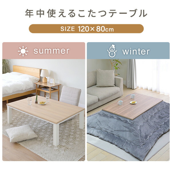 楽天市場】こたつ こたつテーブル コタツ こたつセット 120×80cm