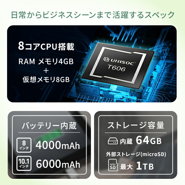 楽天市場】タブレット 本体 android 15 アンドロイド 8インチ 10.1