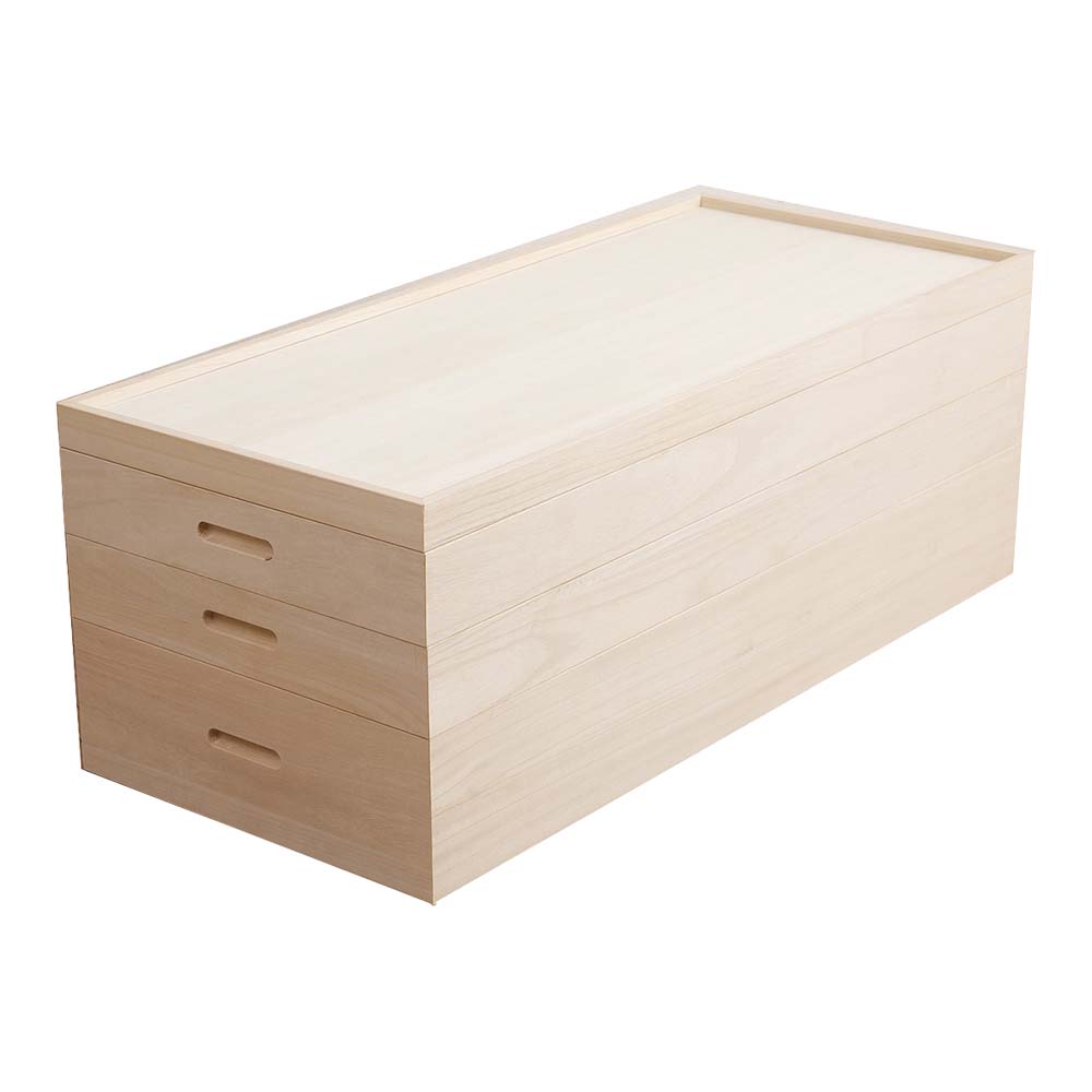 楽天市場】日本製 桐衣装箱3段 セミロング 衣装ケース 衣装箱 着物収納