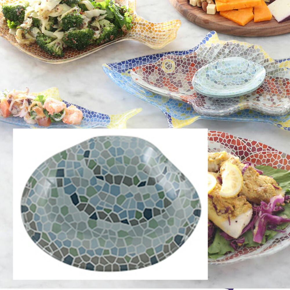 楽天市場】ガラス フィッシャリー プレート クラム 同色6枚セット 皿