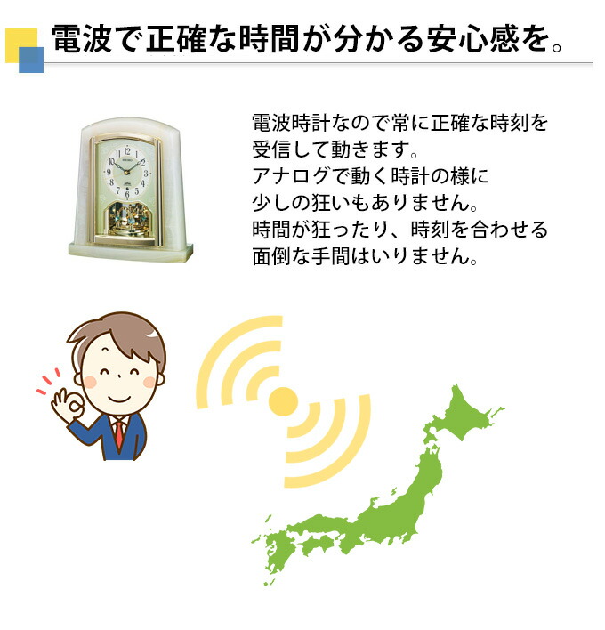 楽天市場】SEIKO セイコー 置時計 電波時計 電波置き時計 電波置時計