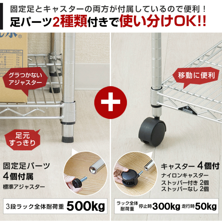 楽天市場】☆3/4 20時〜全品P5倍大型 スチールラック 耐荷重500kg