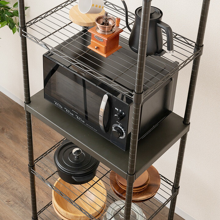 楽天市場】ルミナス ノワール スチールラック ラック 幅60 奥行40 6段