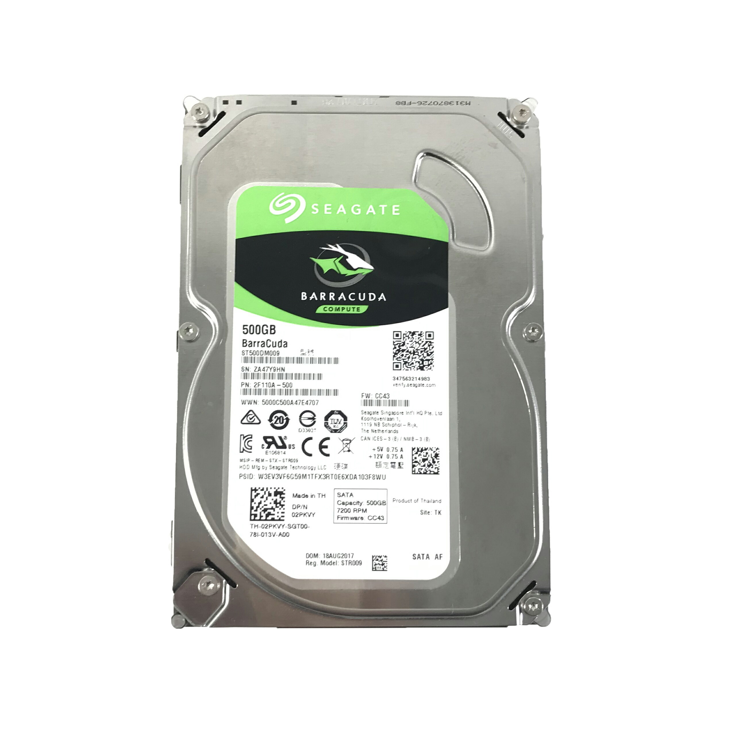楽天市場】R137-SEAGATE 500GB 3.5インチ SATA HDD 3点セット