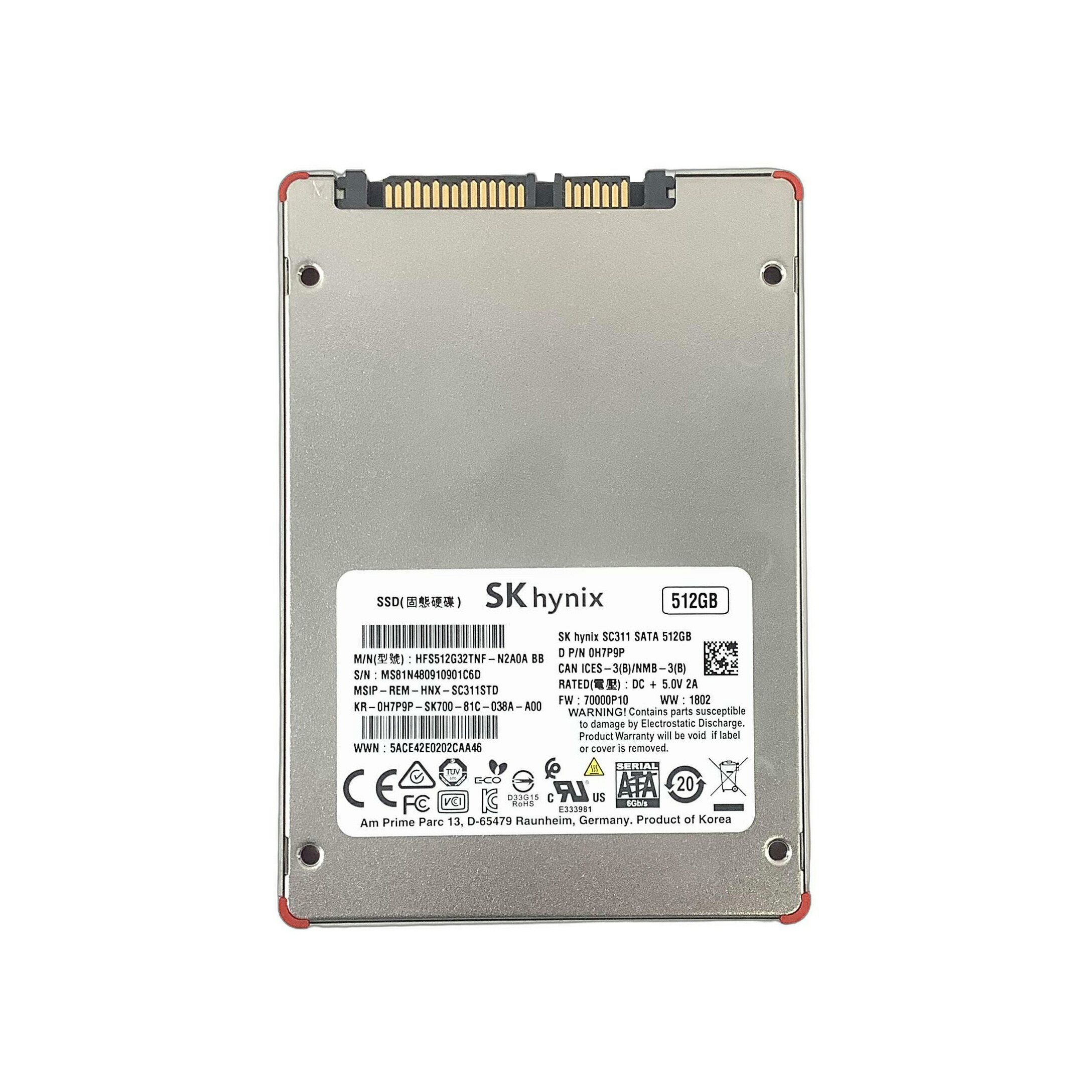 楽天市場】R005-SK hynix 2.5インチ 512GB SATA SSD 1点 SC401/SC300B