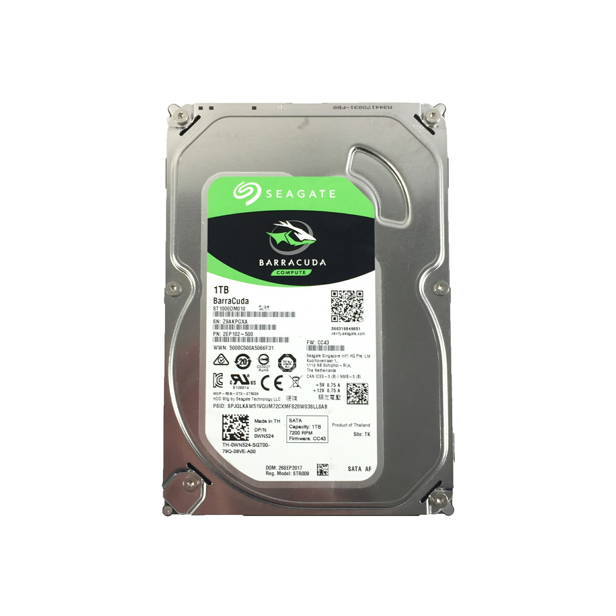 楽天市場】R026-Seagate 3.5 インチ SATA 1 TB HDD 1点 薄いタイプ
