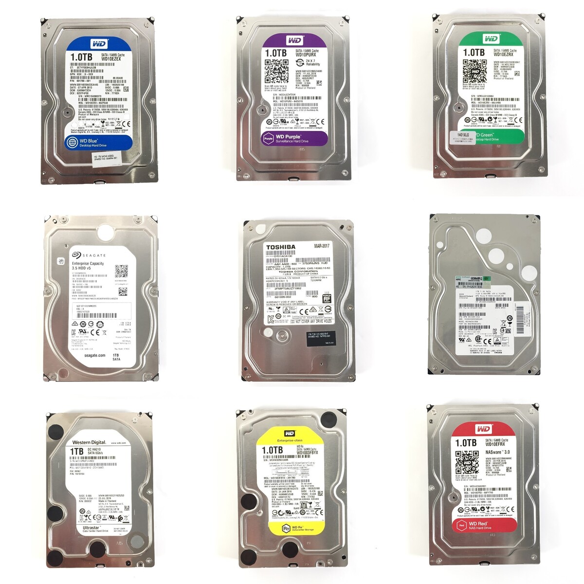 楽天市場】R027-3.5 インチ 1 TB SATA HDD 1点 WD/TOSHIBA/HPE/Dell