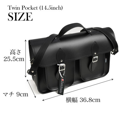 楽天市場】ザッチェルズ ZATCHELS ツインポケットサッチェルバッグ