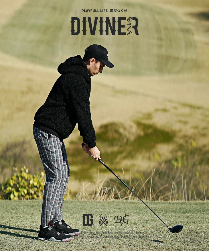 楽天市場】【DIVINER GOLF】 ゴルフウェア メンズ ボア アウター