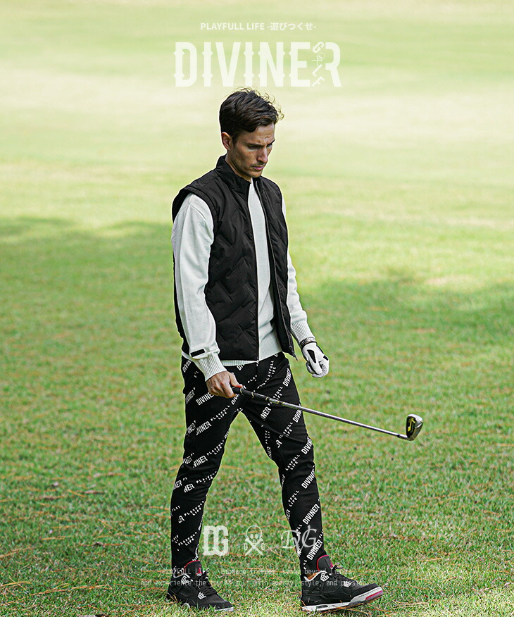 楽天市場】【DIVINER GOLF】 ゴルフウェア メンズ ダウンベスト