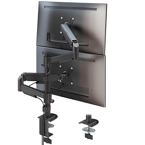 楽天市場】デュアルモニターアーム 2画面 17-32インチ対応 VESA75x75