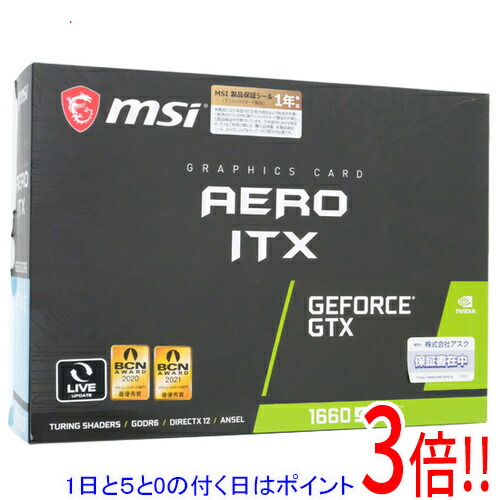 楽天市場】msi geforce gtx 1660 super aero itx oc グラフィックス