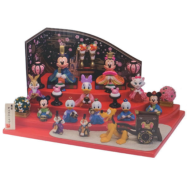楽天市場】ミッキー＆ミニー 雛人形 13体 4段の雛壇 ひな人形 お雛さま