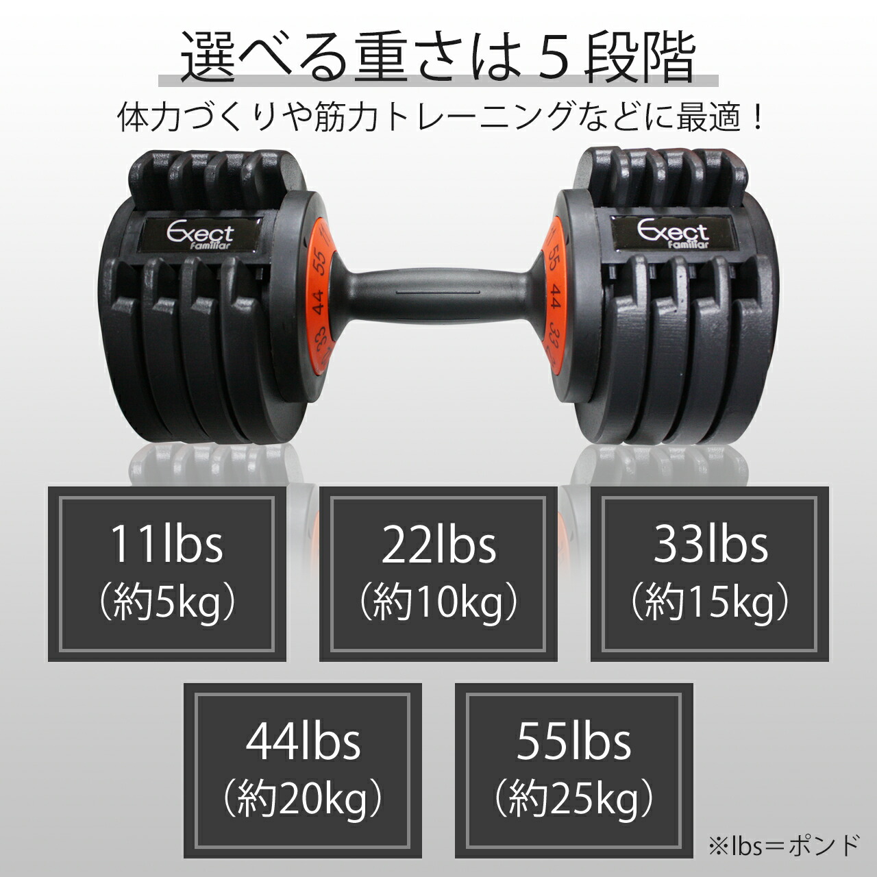 楽天市場】可変式ダンベル 25kg HDB01-003 : Exect Familiar