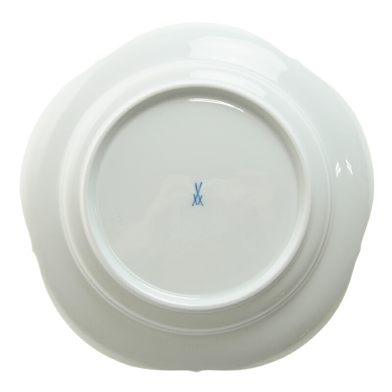 マイセンホワイトレリーフ皿 【公式通販】