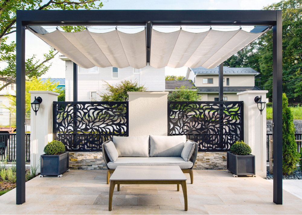 楽天市場】ロープ式開閉シェード フレームポーチ/パーゴラポーチ用