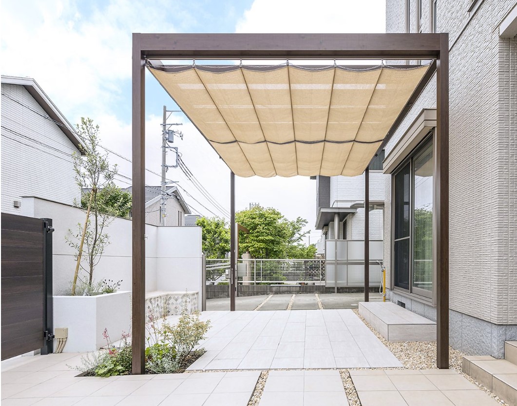 楽天市場】ロープ式開閉シェード フレームポーチ/パーゴラポーチ用