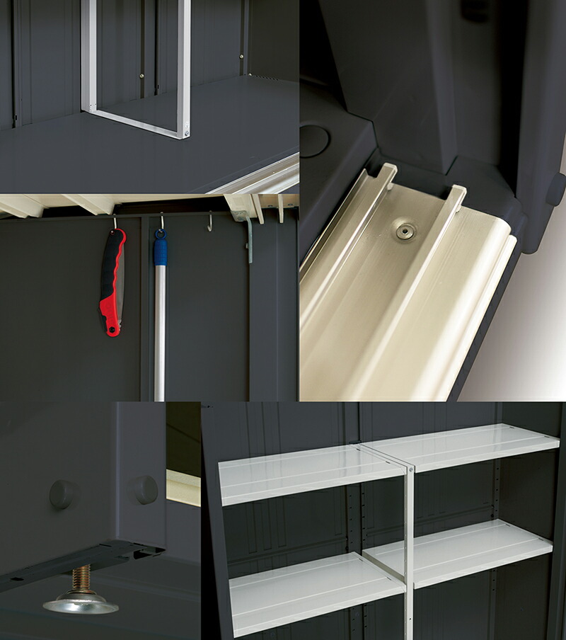 楽天市場】タクボ物置 グランプレステージ・ジャンプ GP-159AFY【全面