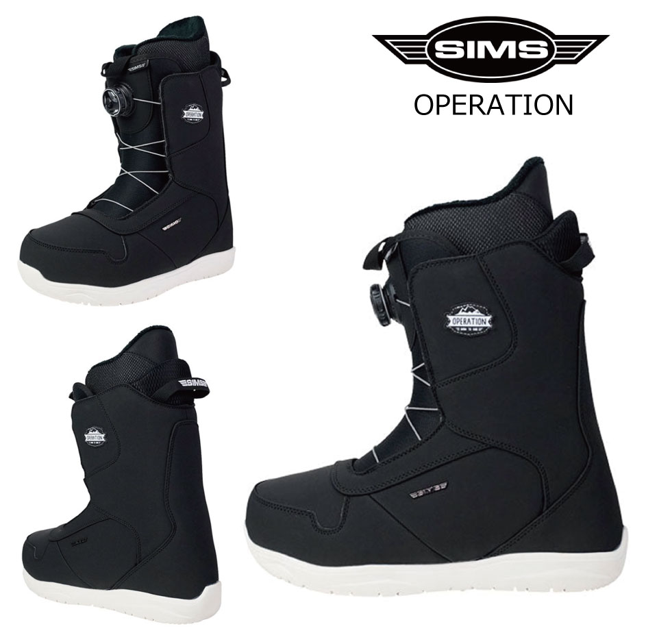 楽天市場】シムス ボードブーツ オペレーション ブラック 24-25 SIMS
