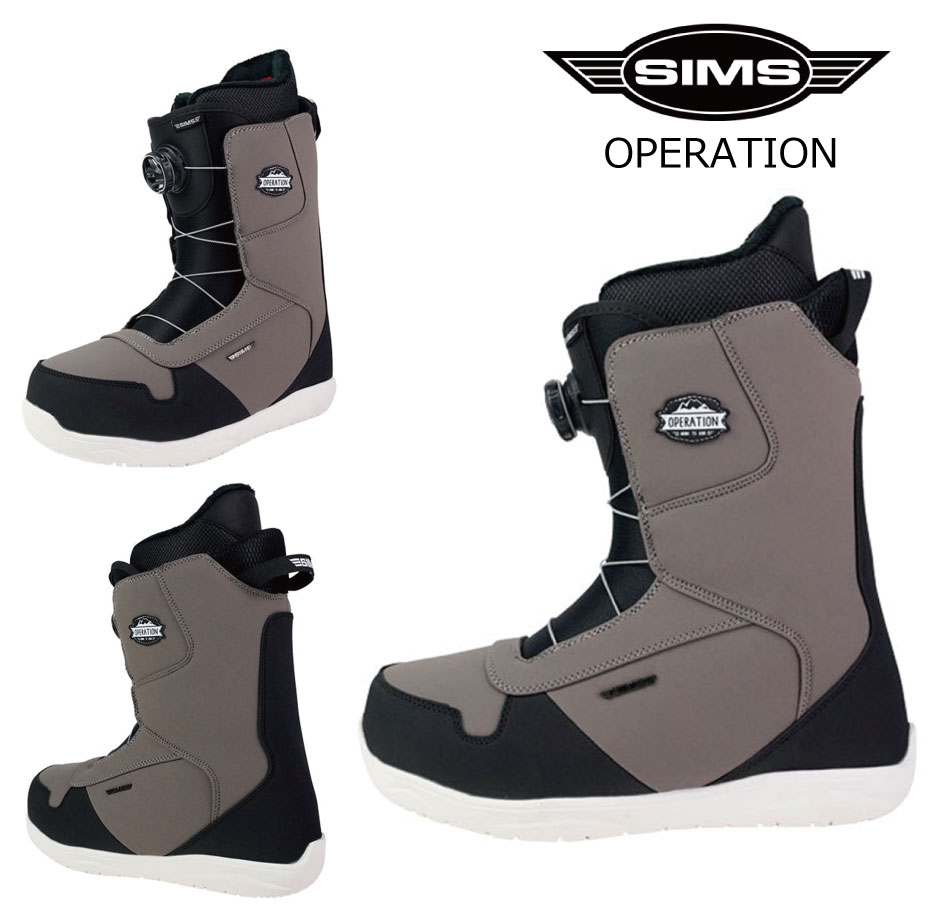 楽天市場】シムス ボードブーツ オペレーション タン 24-25 SIMS