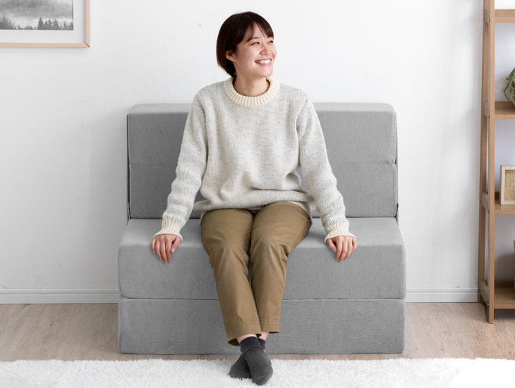 楽天市場】超極厚20cm！ ソファになるマットレス ソファベッド 4way