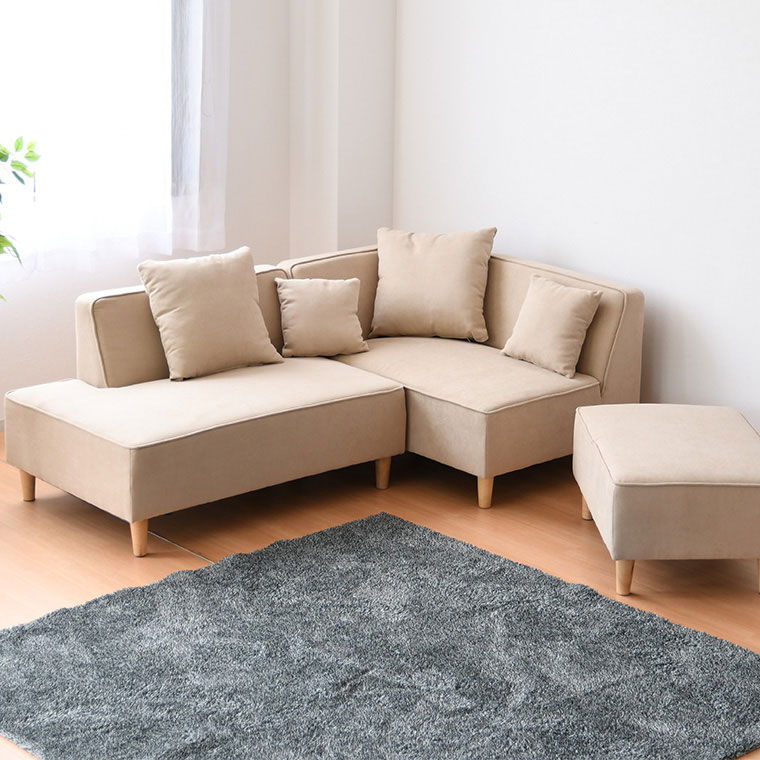 楽天市場】ソファー コーナーソファ カウチソファ 3人掛け ローソファ