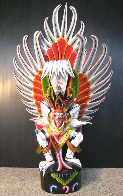 楽天市場】木彫りガルーダLサイズ☆ホワイト : 地球雑貨 アース