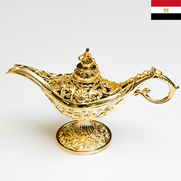 楽天市場】ミニアラジンランプ 置物 フィギュア アラジンの魔法の