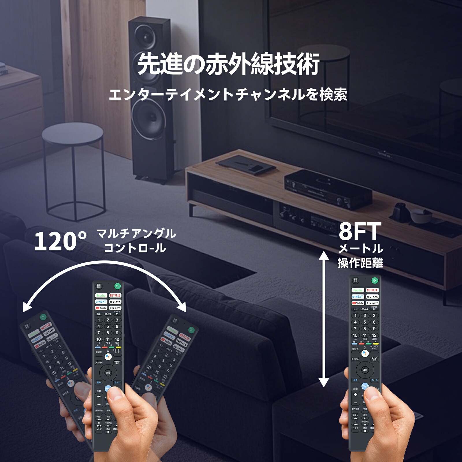 楽天市場】テレビリモコン RMF-TX421J ソニー 代用 SONYテレビリモコン
