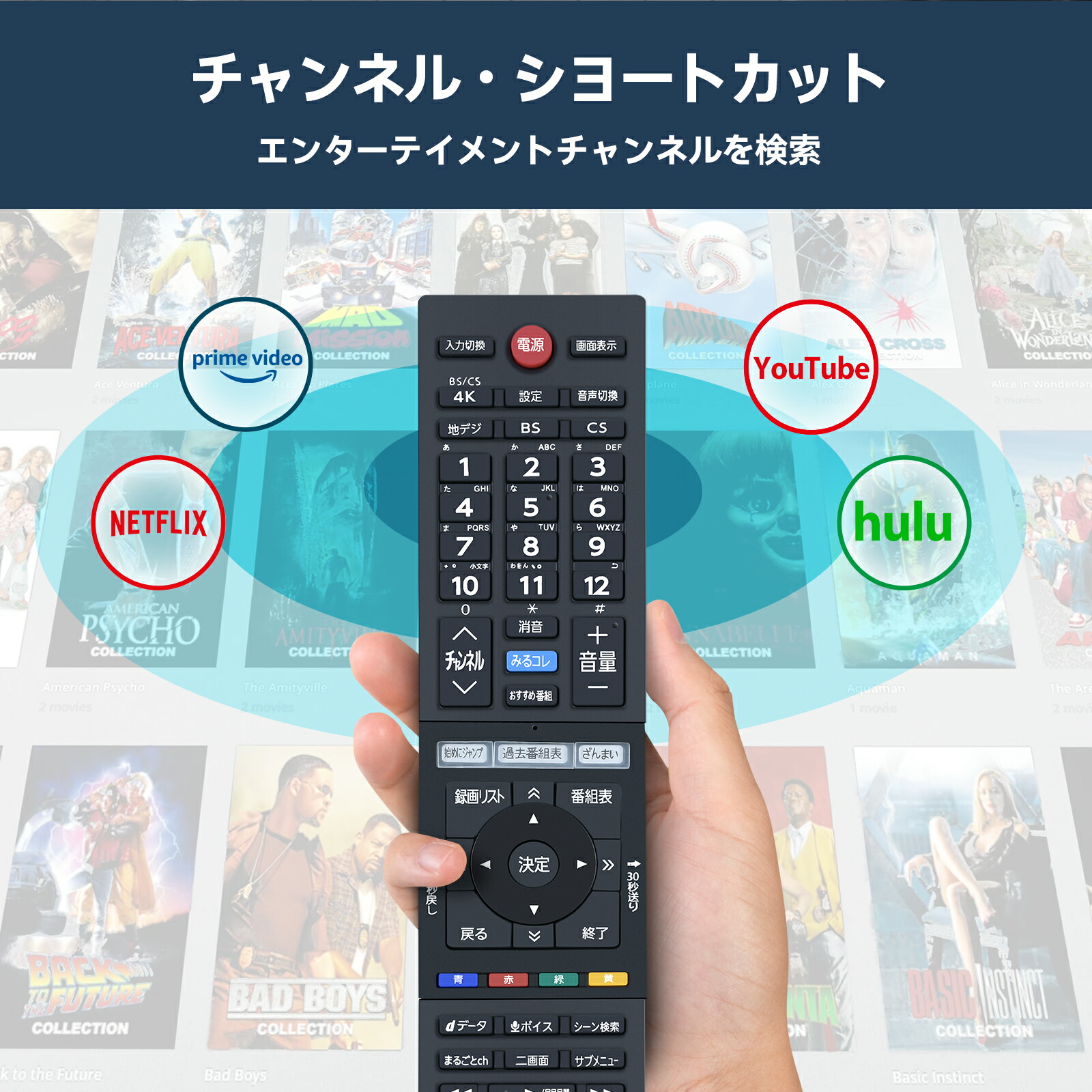 楽天市場】テレビリモコン 東芝 CT-90496 交換用 TOSHIBA レグザ