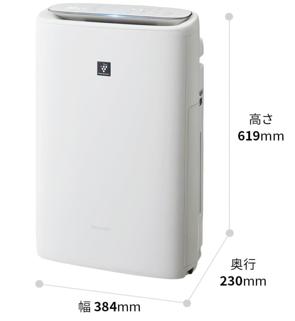 楽天市場】【新品】シャープ 空気清浄機 KI-SS50-W プラズマクラスター