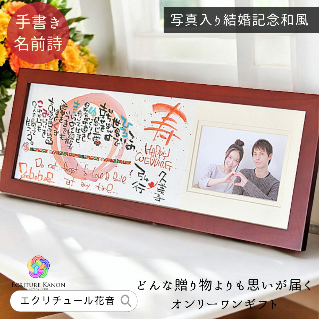楽天市場】【お急ぎ対応可】結婚祝い 結婚記念日 写真入り プレゼント
