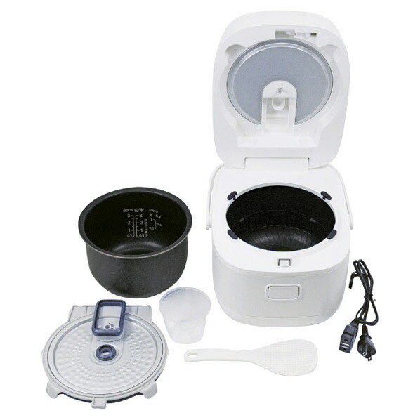 楽天市場】e angle IH炊飯ジャー(3合炊き) ホワイト ANGV-RCI05-A-W