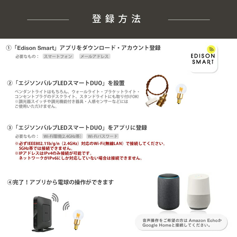 楽天市場】【5個セット】E17 スマート電球 エジソンバルブLEDスマート