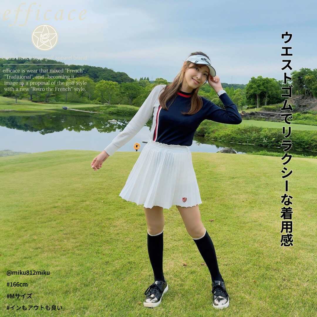 楽天市場】【半額】[2024SS]ゴルフウェア レディース プリーツ ニット