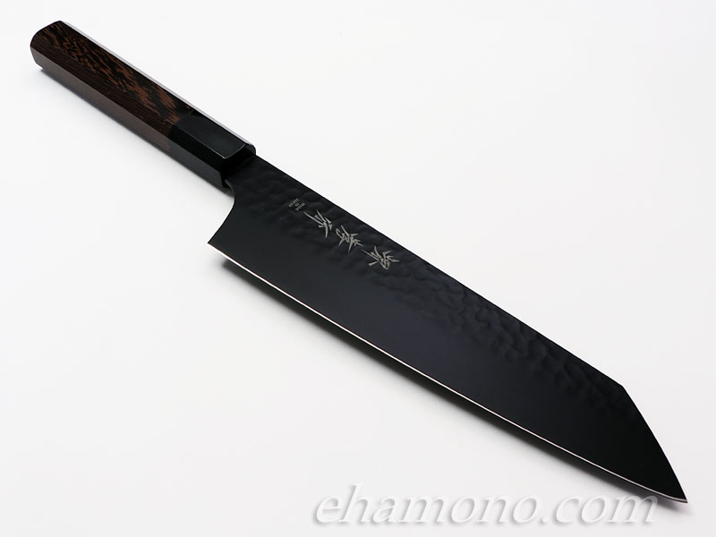 楽天市場】堺孝行 黒影 剣型（切付型）牛刀190 V金10号鎚目フッ素加工