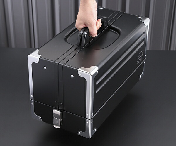 楽天市場】TONE ツールケース(メタル) V形3段式 マットブラック