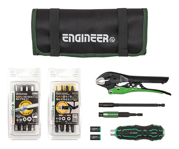 楽天市場】ENGINEER 合体工具セット 8点 DXZ-09 ネジザウルス