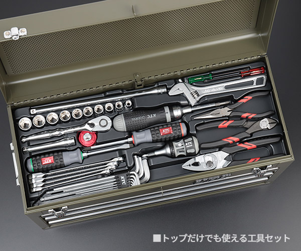 楽天市場】KTC SK39120XODEM 9.5sq. 91点工具セット オリーブドラブ