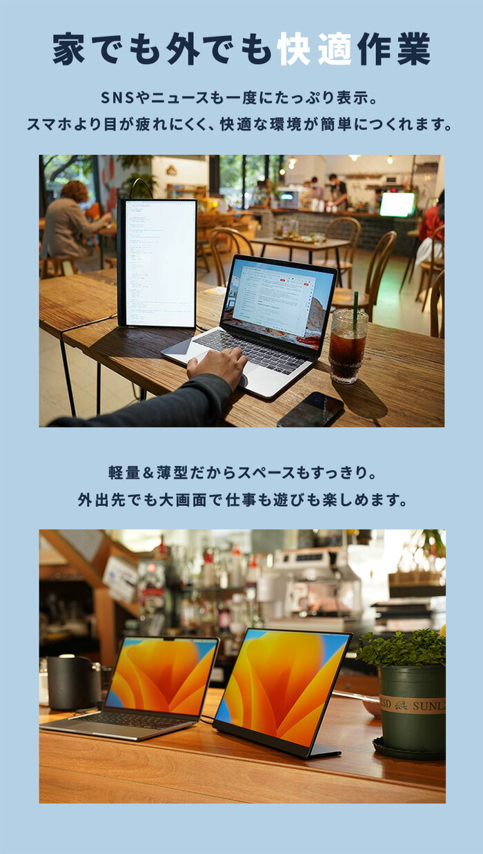 楽天市場】EHOMEWEI モバイルモニター 16インチ 4K 3840x2400 QLED量子